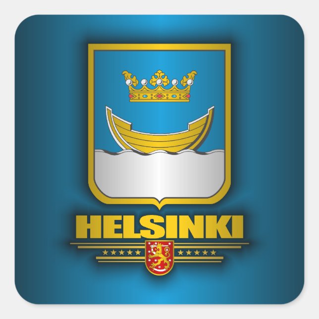 Helsinki Square Sticker (Front)