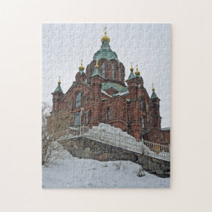 Helsinki Uspenski Cathedral view puzzle