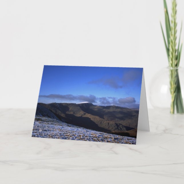 Helvellyn Winter Holiday Card (Front)