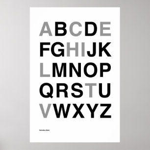 Helvetica Bold Poster