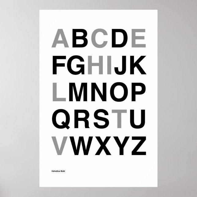 Helvetica Bold Poster (Front)
