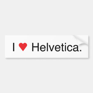 Helvetica Bumper Sticker