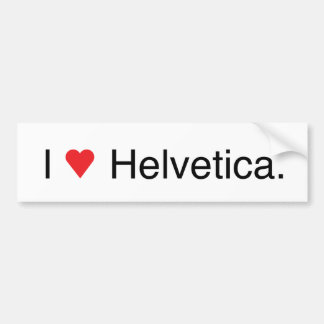 Helvetica Bumper Sticker