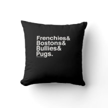 Helvetica Dogs Pillow