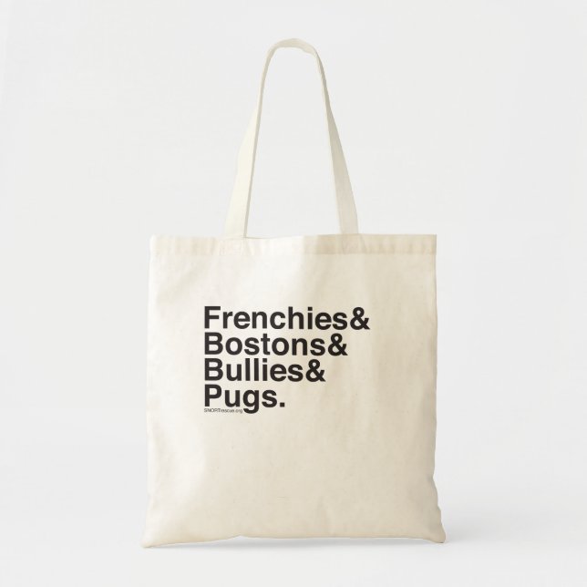 Helvetica Dogs Tote Bag (Front)