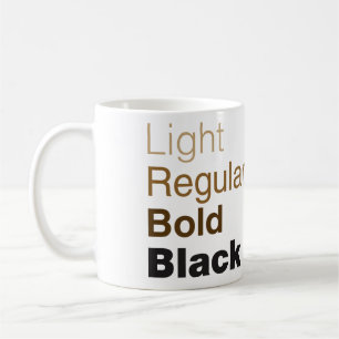 Helvetica Family Coffee Mug