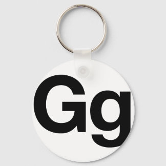 Helvetica Gg Key Ring