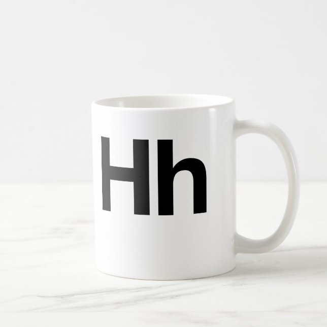Helvetica Hh Coffee Mug (Right)