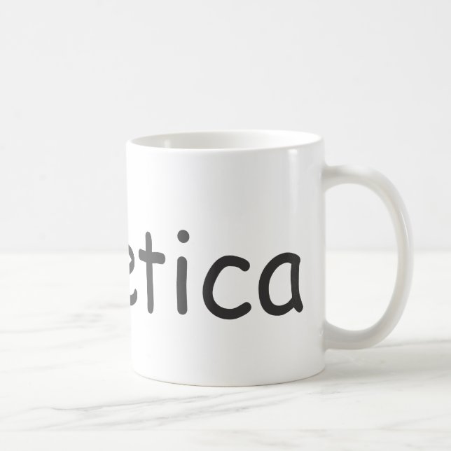 Helvetica in Comic Sans mug! Coffee Mug (Right)