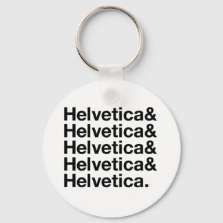 Helvetica& Key Ring