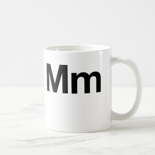 Helvetica Mm Coffee Mug (Right)