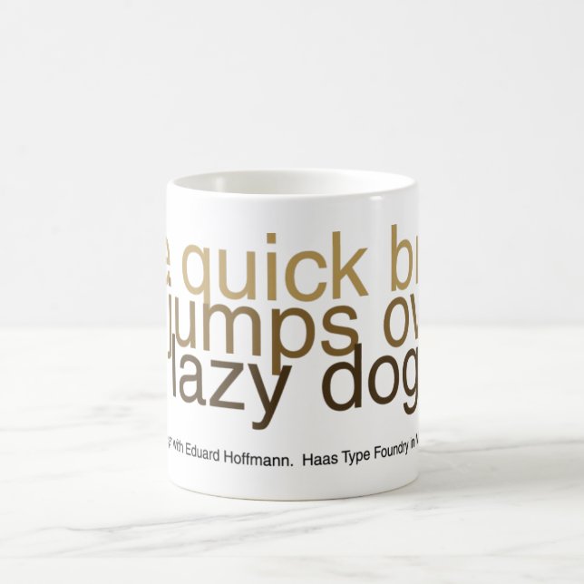 Helvetica Reigns Coffee Mug (Center)