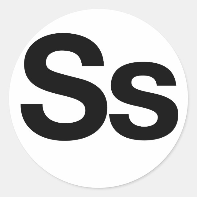 Helvetica Ss Classic Round Sticker (Front)