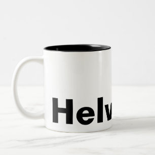 HELVETICA Two-Tone COFFEE MUG