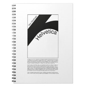 Helvetica Typography Demo Design Notebook