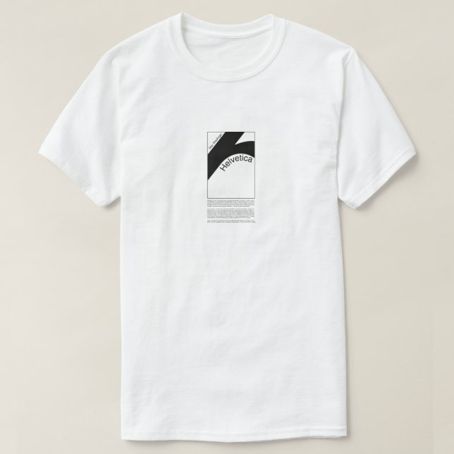Helvetica Typography | Demo Design  T-Shirt (Design Front)