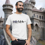 HEMA Historical European Martial Arts Sword T-Shirt<br><div class="desc">This design was created though digital art. You may change the style of this shirt by choosing More > under the style option. It may be personalised in the area provide or customising by choosing the click to customise further option and changing the name, initials or words. You may also...</div>
