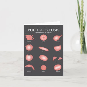 Hematology Red Blood Cell Laboratory Science Hemat Card