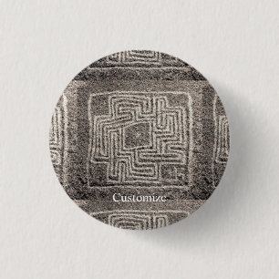 Hemet Maze Stone Thunder_Cover 3 Cm Round Badge