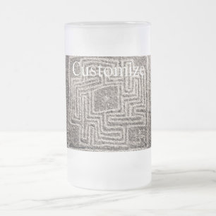 Hemet Maze Stone Thunder_Cover Frosted Glass Beer Mug