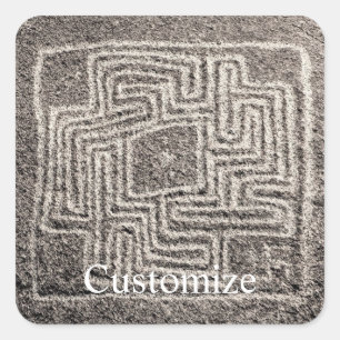 Hemet Maze Stone Thunder_Cover  Square Sticker