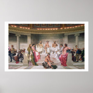 Hemicycle: Artists of All Ages, detail of Ictinus, Poster