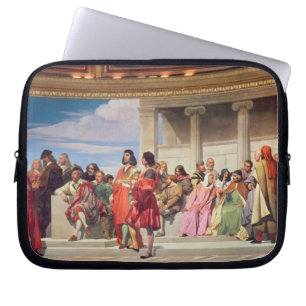 Hemicycle: Artists of All Ages, detail of left han Laptop Sleeve