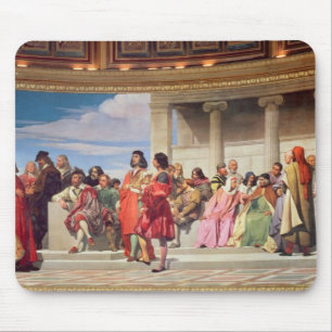 Hemicycle: Artists of All Ages, detail of left han Mouse Mat