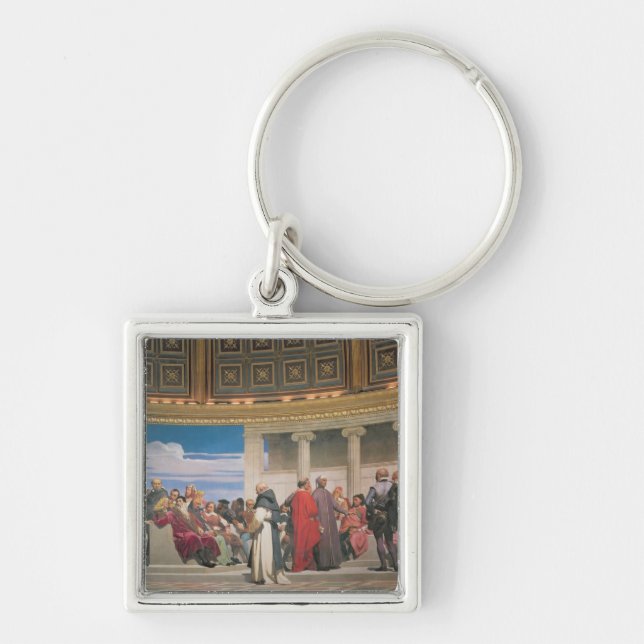 Hemicycle: Artists of All Ages, detail of the righ Key Ring (Front)