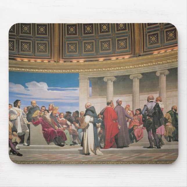 Hemicycle: Artists of All Ages, detail of the righ Mouse Mat (Front)