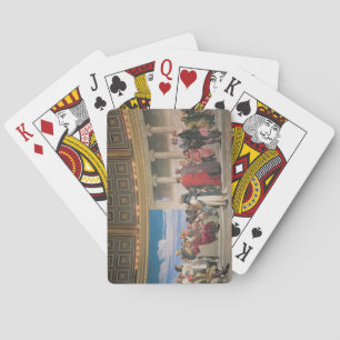 Hemicycle: Artists of All Ages, detail of the righ Playing Cards