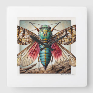 Hemipteran Insect Dorsal View 170724IREF203 - Wate Square Wall Clock