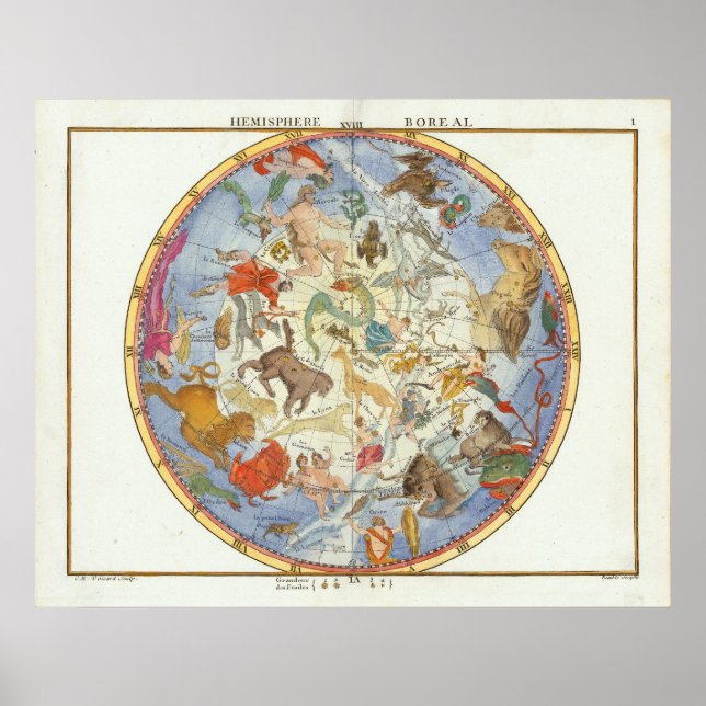Hemisphere Boreal | John Flamsteed Poster (Front)