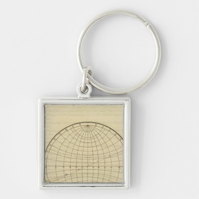 Hemisphere map key ring (Front)