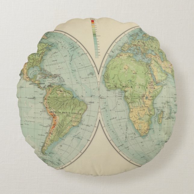 Hemispheres 12 physical round cushion (Front)