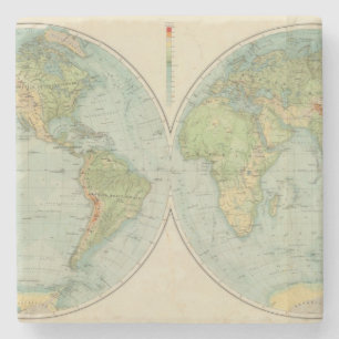 Hemispheres 12 physical stone coaster