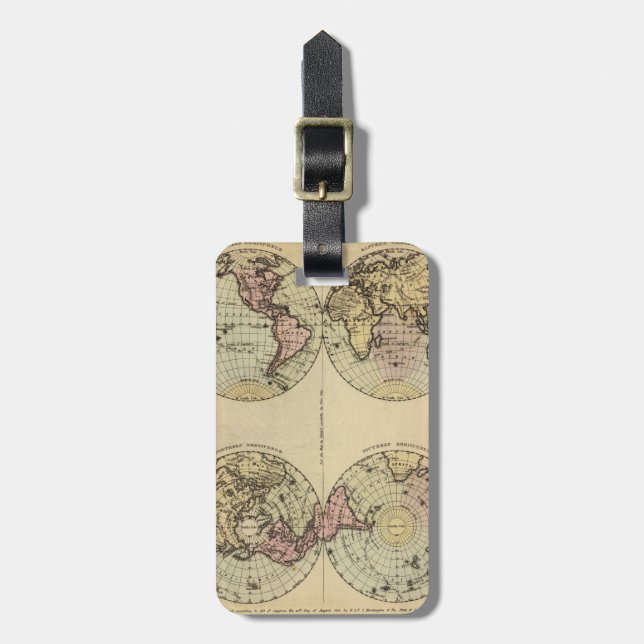 Hemispheres. Luggage Tag (Front Vertical)