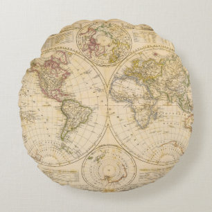 Hemispheres Round Cushion
