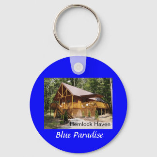 Hemlock Haven Blue Paradise Key Ring
