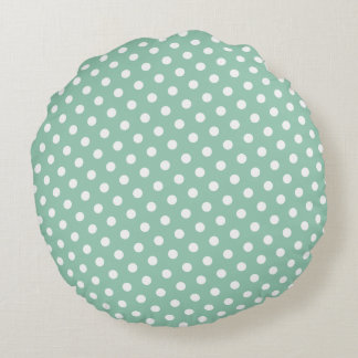 Hemlock & White Polka Dot Round Pillows