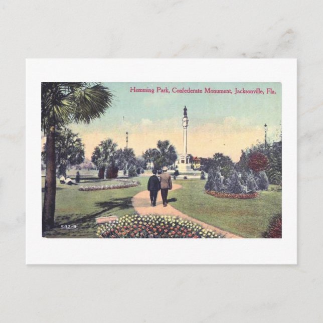 Hemming Park Jacksonville Fl Vintage Postcard (Front)
