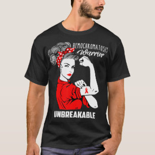 Hemochromatosis Warrior Unbreakable Awareness T-Shirt