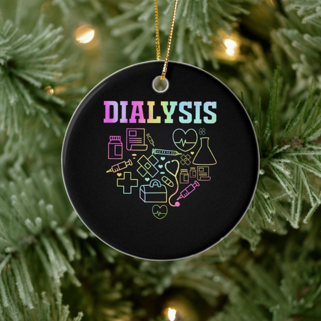 Hemodialysis Tech Nephrology Dialysis Technician Ceramic Tree Decoration (Tree)