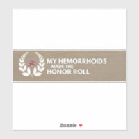 Hemorrhoids Bumper Sticker