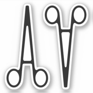 Hemostatic forceps (clamp), hemostat, paean sticke