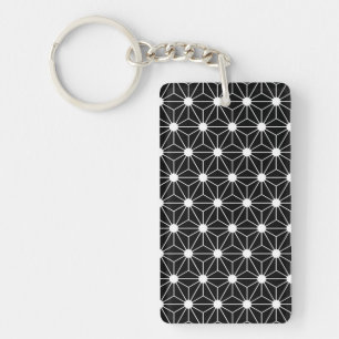Hemp Leaf Asanoha japan pattern traditional geomet Key Ring
