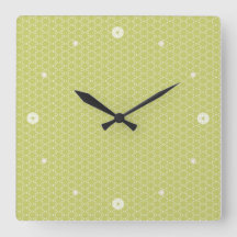 Hemp leaf pattern wall clock