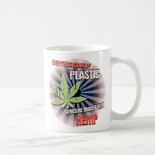 Hemp Plastic Coffee Mug (Right)