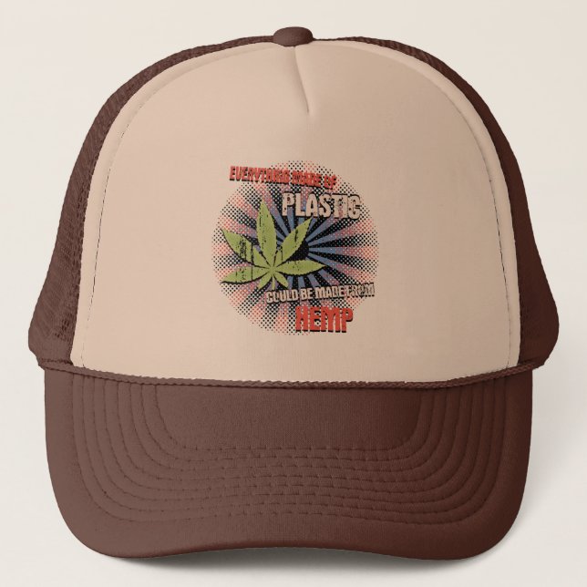 Hemp Plastic Trucker Hat (Front)