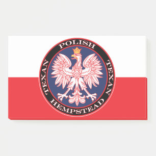 Hempstead Round Polish Texan Post-it Notes